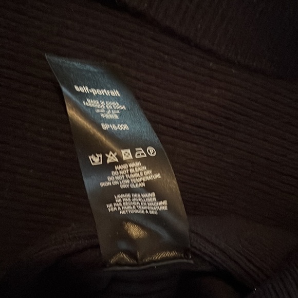 Self portrait cold shoulder sweater with ruffles size L - Picture 7 of 8